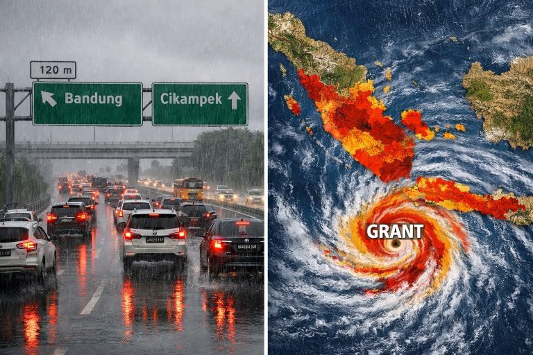 Libur Panjang Akhir Pekan, Pemerintah Waspadai Cuaca Ekstrem Akibat Siklon Grant di Tengah Lonjakan Wisatawan