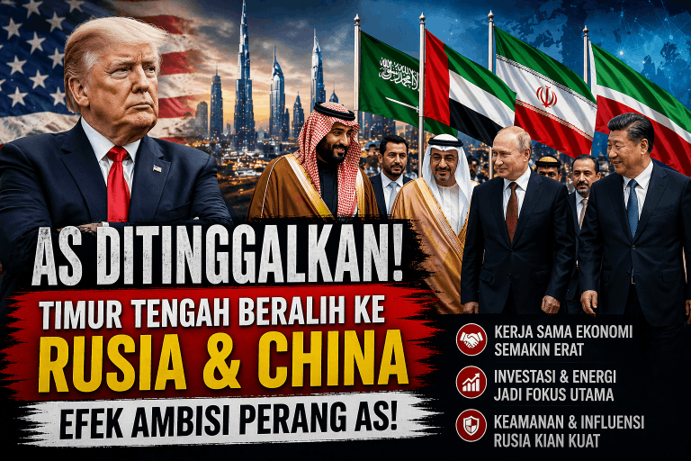TIMUR TENGAH TINGGALKAN AS: RUSIA DAN CHINA REBUT PENGARUH DI JANTUNG KAWASAN KONFLIK