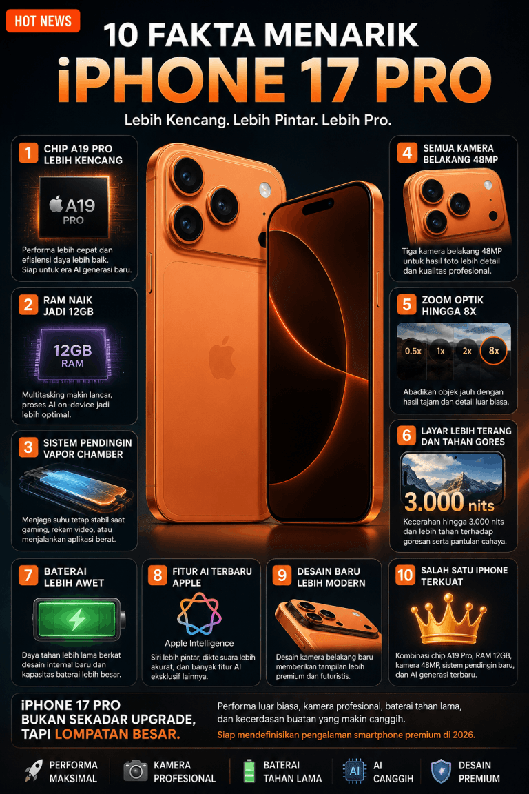 Fakta-Fakta Menarik iPhone 17 Pro yang Wajib Kamu Tahu